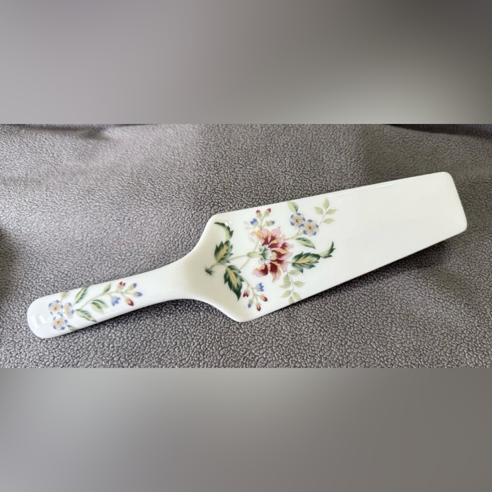 Vintage Andrea by Sadek Buckingham 10" Porcelain Cake Plate & Server JAPAN - Picture 8 of 13